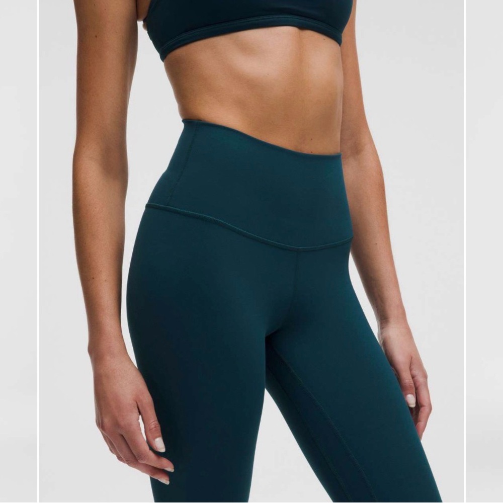 90 Degree By Reflex Deep Teal High-Rise Leggings